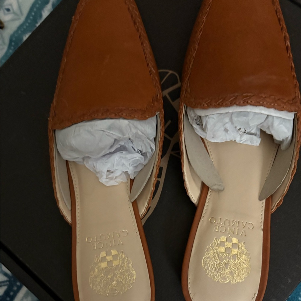 New Vince Camuto Women's Tan Mules